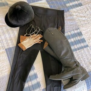 Black Equestrian Riding Pants